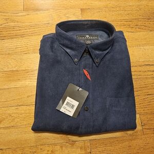 New Consensus Men's Long Sleeve Button Down Long Sleeve Shirt Size XLT